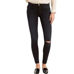 BLACK LEVI'S 524 DISTRESSED